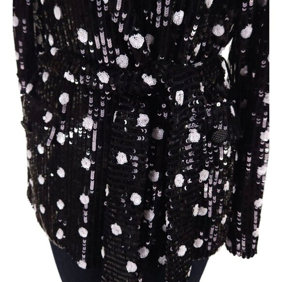 House of Harlow 1960 x Revolve Otto Blazer Blazer XS Black & White Polka Dot - Picture 7 of 14